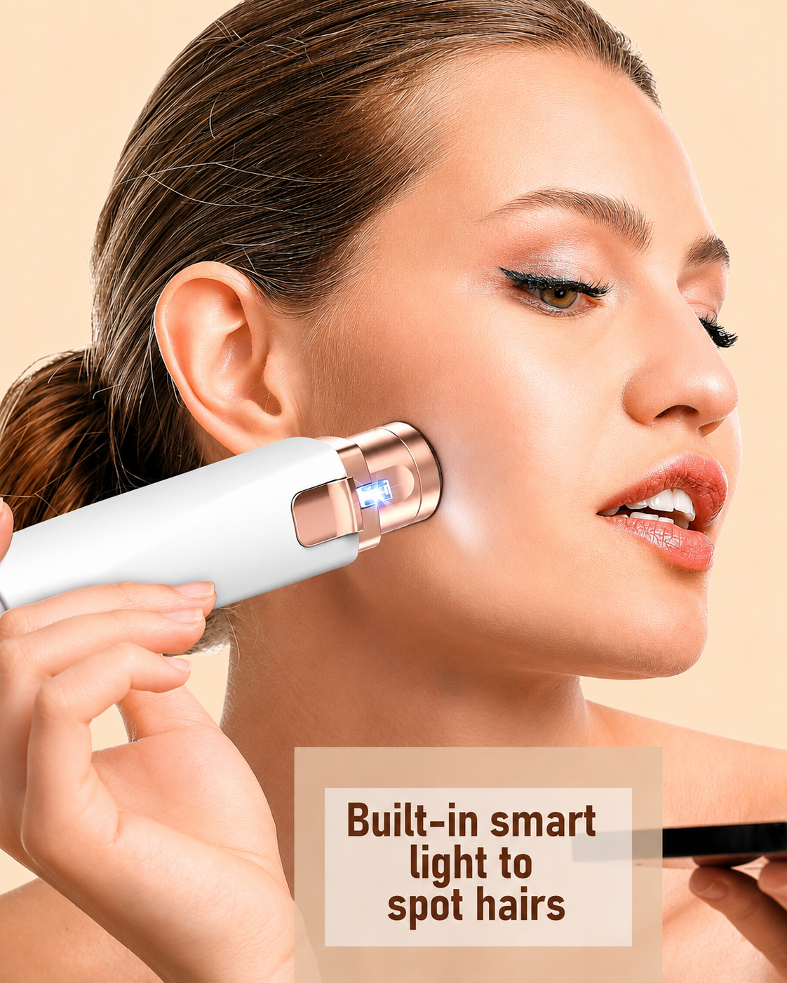 VIFERA 2-in-1 Eyebrow Trimmer & Facial Hair Removal Machine - USB RECHARGEABLE
