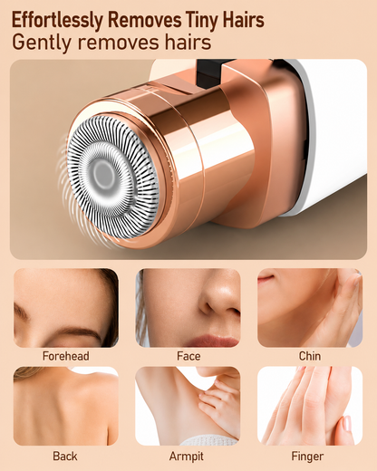 VIFERA 2-in-1 Eyebrow Trimmer & Facial Hair Removal Machine - USB RECHARGEABLE